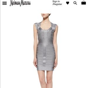 Spotlight Cap-Sleeve Bandage Dress